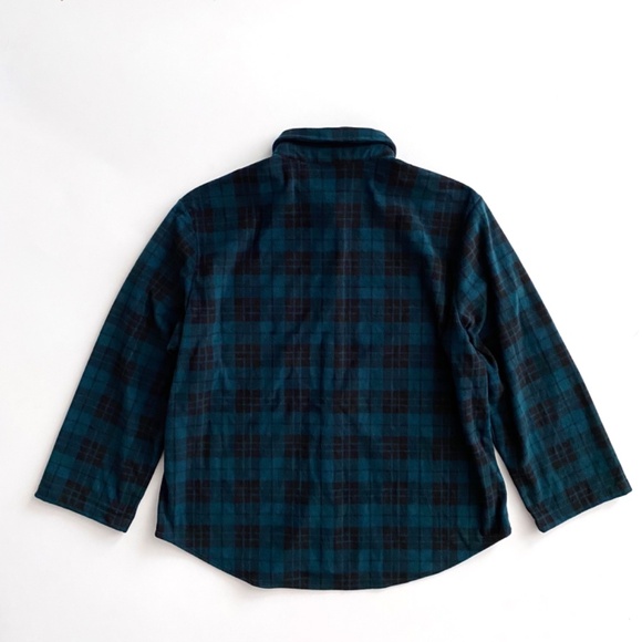 PINK Victoria's Secret Plaid Long Sleeve Button Front Warm Fleece Shirt XL - Picture 3 of 3